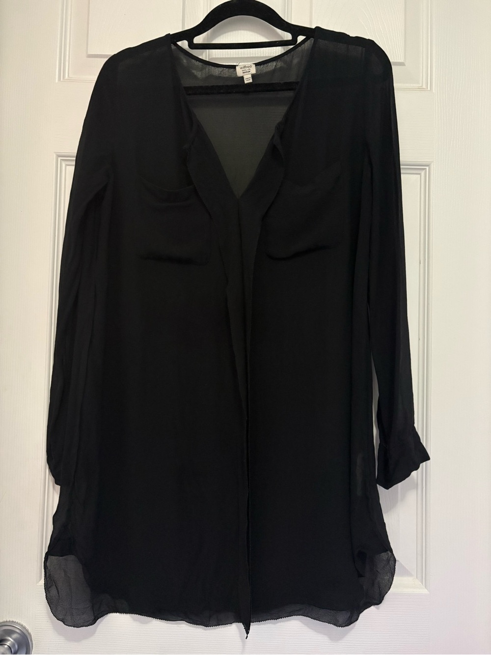 Aritzia Wilfred 100% silk blouse/tunic